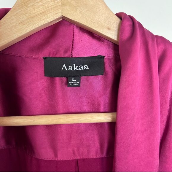 Aaka wrap sleeve Dress in Bougainvillea Pink Size L - Picture 4 of 6